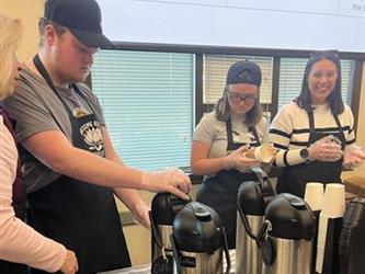 Coffee for our administrators in RUSD
